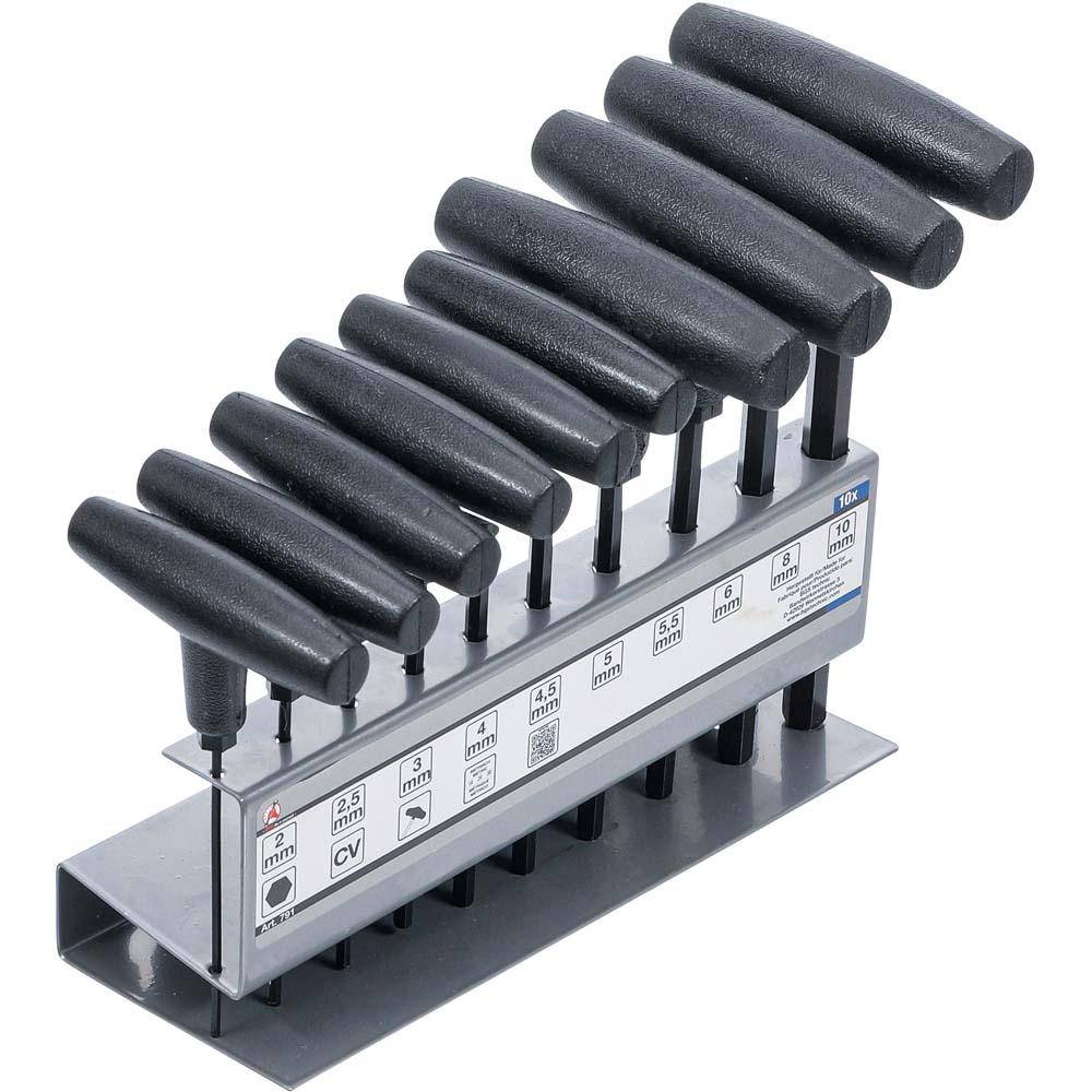 Innensechskant-Stiftschlüssel-Satz 10-teilig - SW 2-10 mm