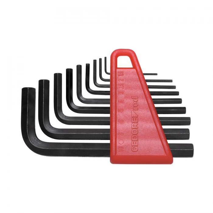 GEDORE red Winkelschraubendreher-Satz Kurz - Innen-6-kant - 9-teilig