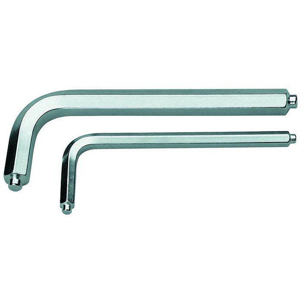 Winkelschraubendreher mit Zapfen - für Innensechskantschrauben - SW 12 mm - Länge (L1) 125 mm - Länge (L2) 45 mm