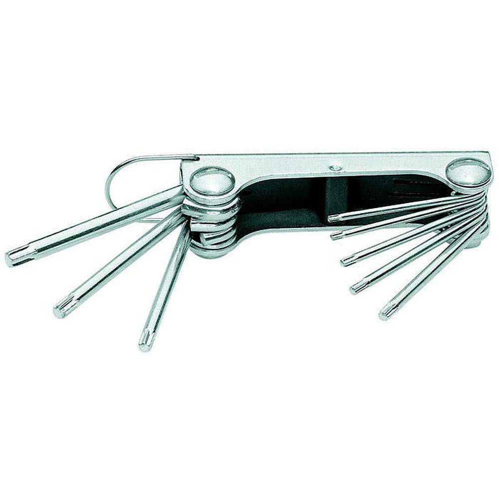 Winkelschraubendreher-Satz im Clip - 8-teilig - für Innen-TORX® Schrauben - T9 bis T40