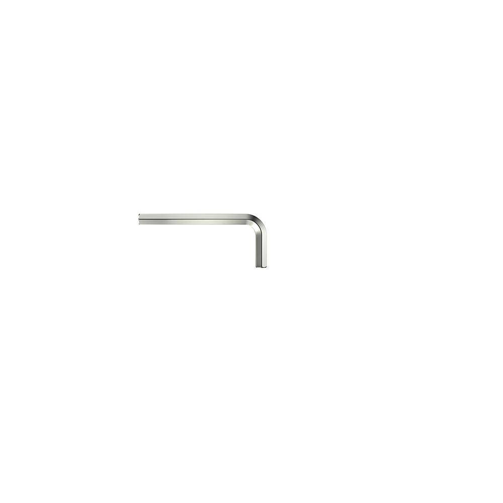 Stiftschlüssel - 4,5x80mm - Sechskant - kurz - glanzvernickelt - Serie 351 - kurze Klingenlänge 31 mm