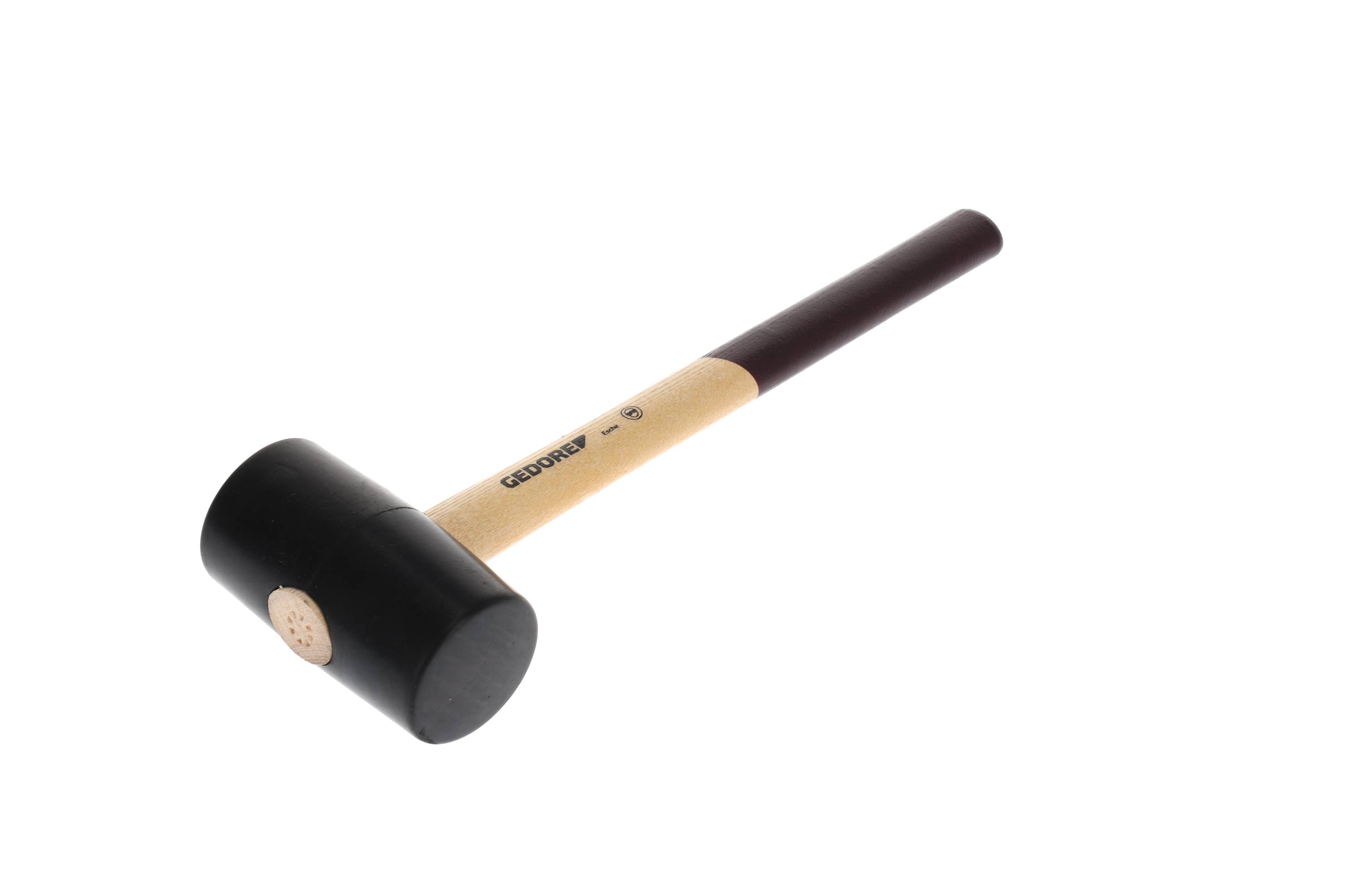 Gummihammer - harte Ausführung - Kopf-Ø 65 mm - Kopfform flach/flach - Kopflänge 115 mm - Gesamtlänge 340 mm - Gewicht 0,63 kg