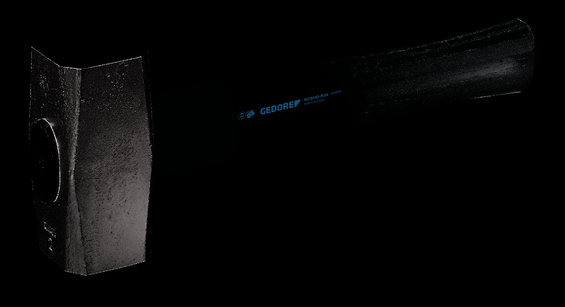Gedore 620 E-1500 Fäustel ROTBAND-PLUS mit Eschenstiel, 1500 g