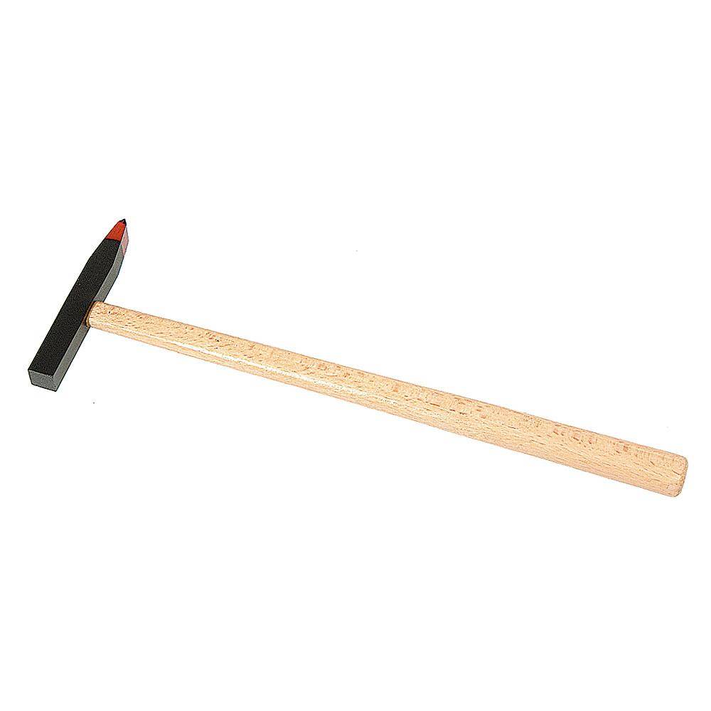 Fliesenlegerhammer - Spezialstahl - Hartmetall-Spitze - flach - Eschenstiel - Gewicht 50 g