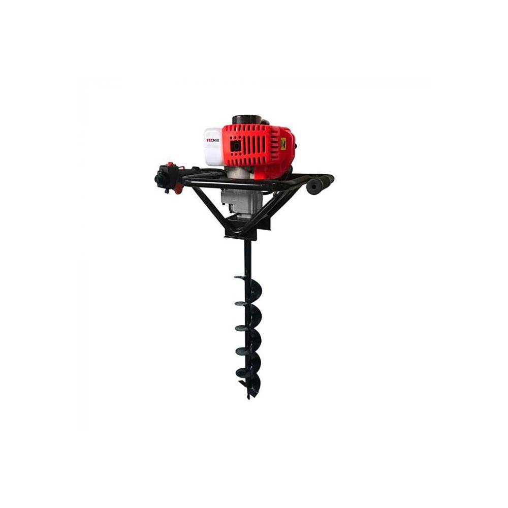 TMX Erdbohrer EB 2000 - 2,0 PS Benzinmotor - 1450 Watt - 9600 Umdrehungen - inkl. 100 mm Bohrer