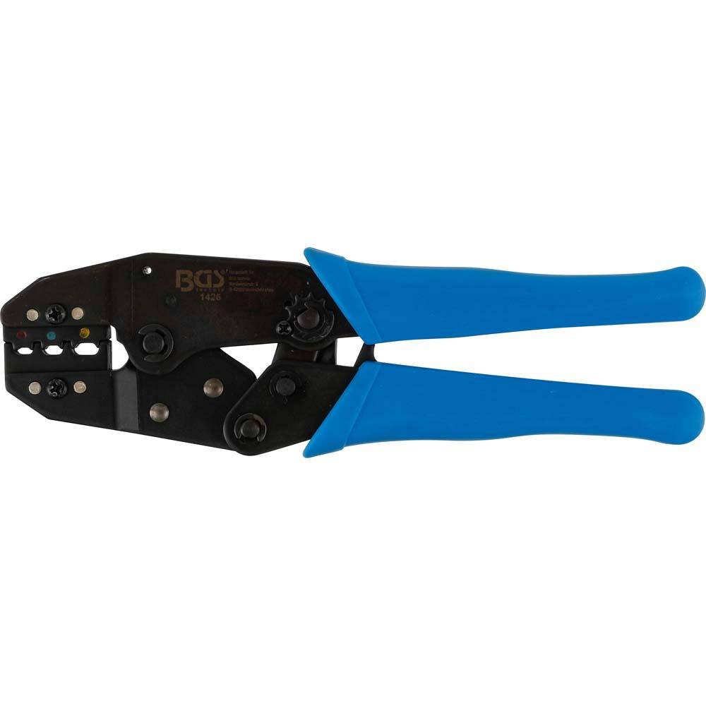 Kabelschuhzange - mit Ratschenfunktion 0.5 bis 6 mm² - Länge 230 mm