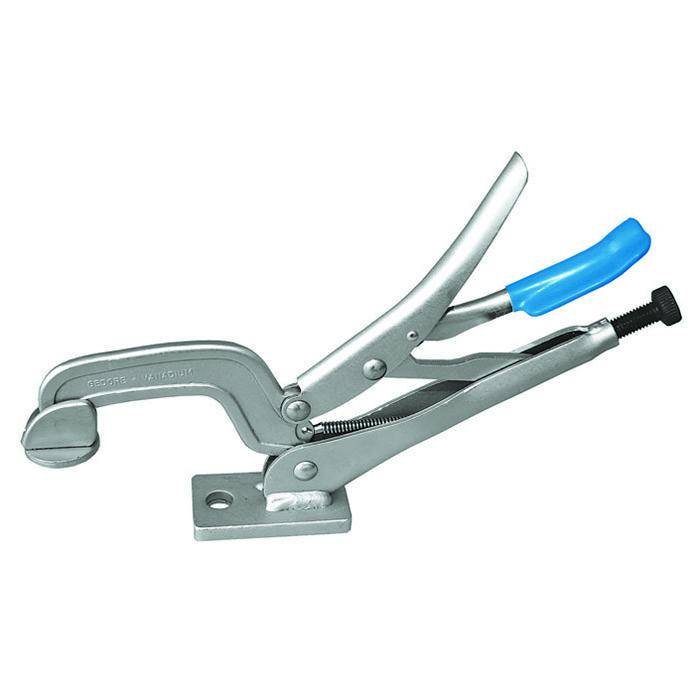Maschinentisch-Spanner - 280 mm - vernickelt - Auslösehebel tauchisoliert