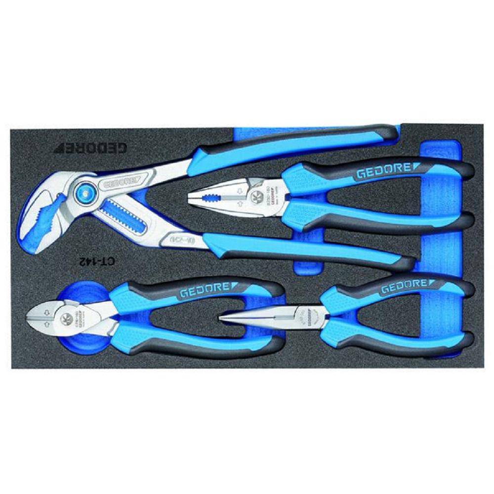 Zangen-Sortiment - in 1/2 Check-Tool-Modul - 2K-Griff - CV-Stahl