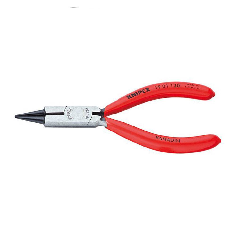 Rundzange mit Schneide - schwarz atramentiert - poliert - mit Kunststoff überzogen