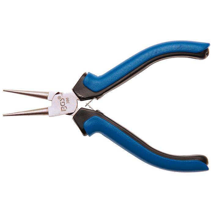 Elektronik-Rundzange - Länge 125 mm - mit Federmechanik