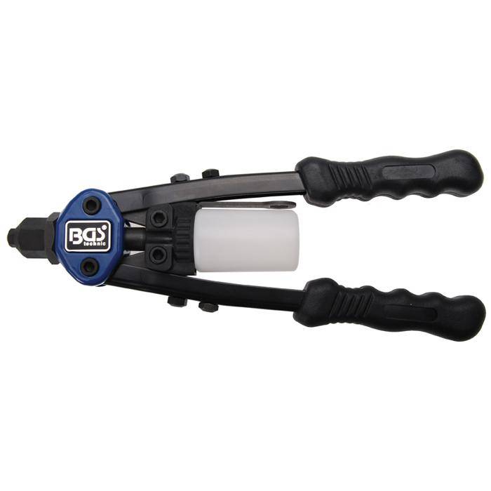 Langarm-Nietzange mit Sammelflasche - Griff-Länge 220 mm