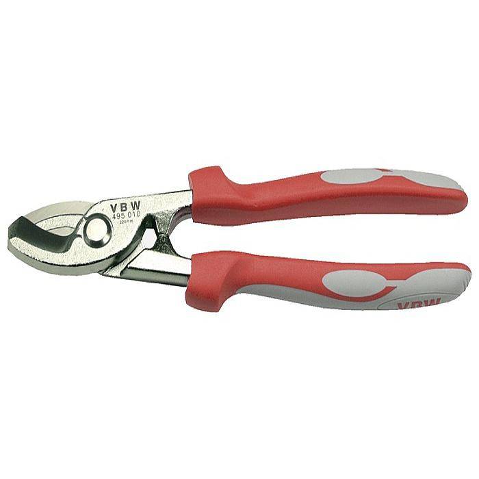 Einhand-Kabelschere - verchromt - Länge 220 mm - MK-Griffe