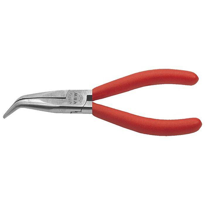 Mechanikerflachrundzange 45º - Länge 200 mm - Kunststoffüberzug