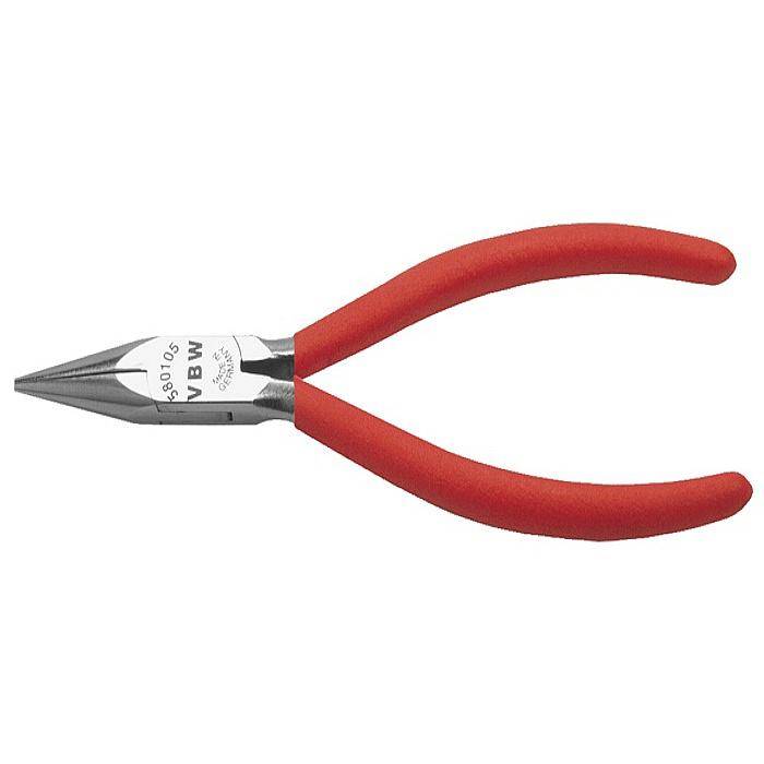 Flachrundzange - Länge 130 mm - verchromt - Kunststoffüberzug