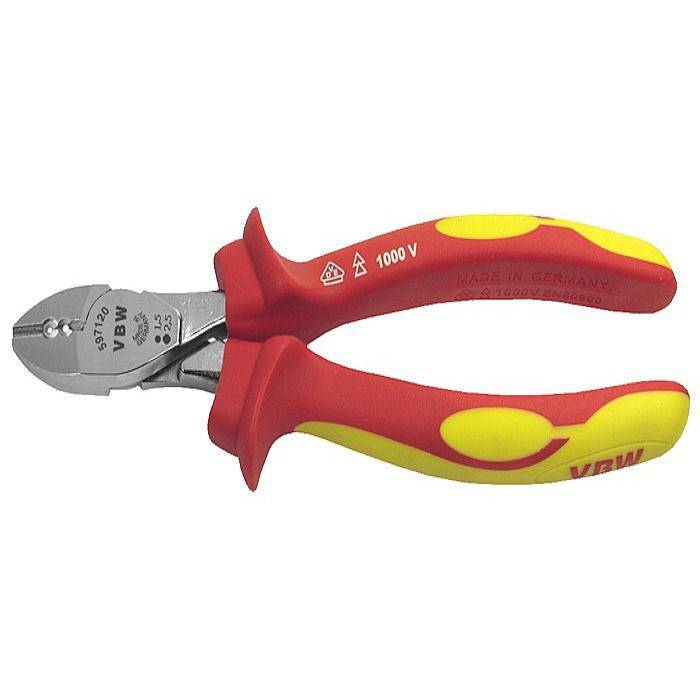 Abisolierseitenschneider VDE - Länge 160 mm - Mehrkomponentengriffe