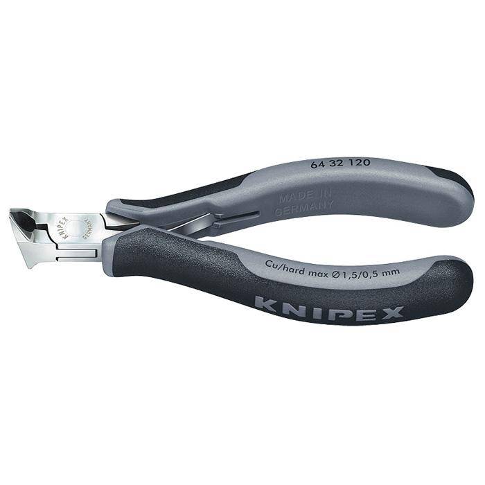 Vornschneider/Schrägschneider - 120 mm - spiegelpoliert - mit Mehrkomponenten-Hüllen - mit Facette, 15° Winkel, ESD