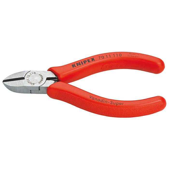 Seitenschneider - 110 mm - schwarz atramentiert - poliert - mit Kunststoff überzogen