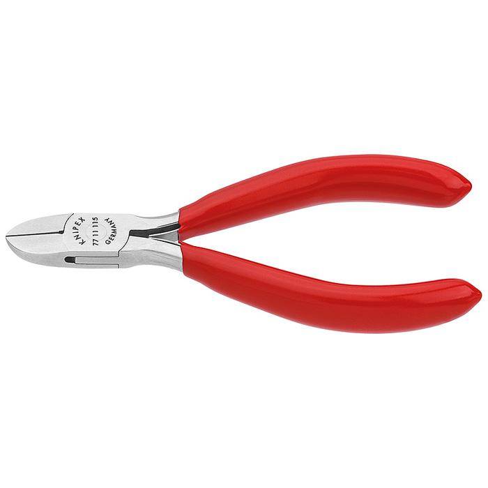 Seitenschneider - Länge 115 mm - runder Kopf, mit Facette und Drahtklemme