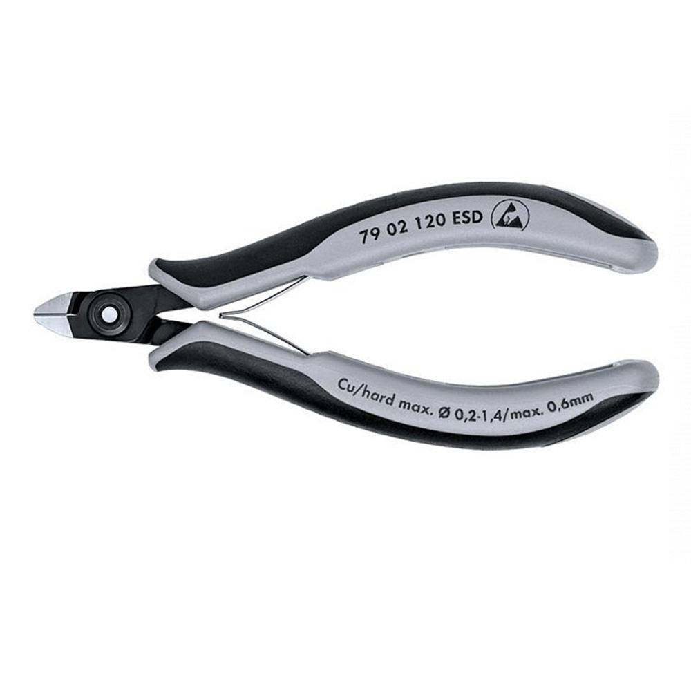 Seitenschneider - Länge 120 mm - sehr kleine Facette, Mini-Kopf