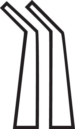 GEDORE Montagezange für Sicherungsring innen, 45° gewinkelt, Wellen-Ø: 40-100 mm, Spitzen-Ø: 2,3 mm,