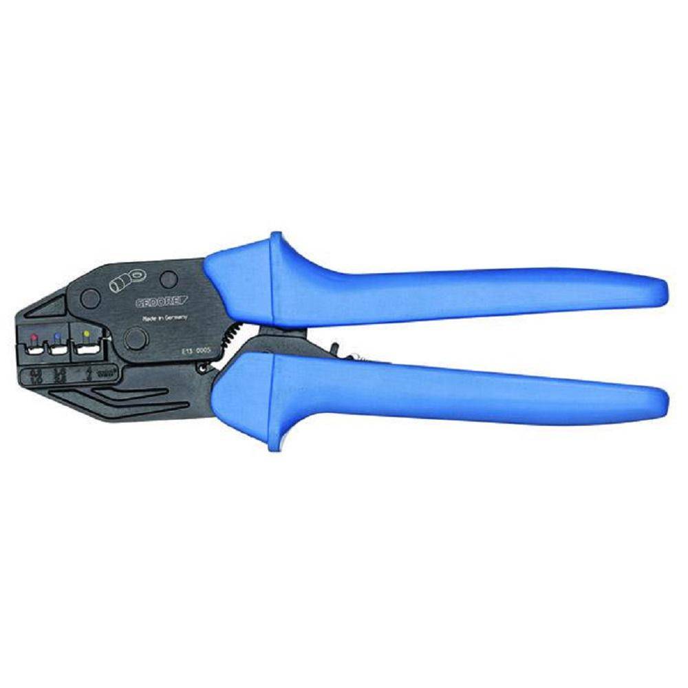 Crimp-Zange - für isolierte Verbinder - Entriegelbare Zwangssperre - 0,5-6 mm²