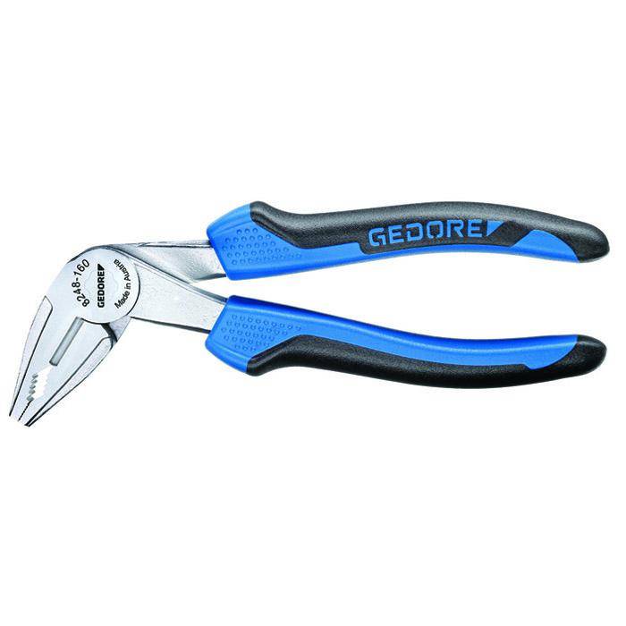 Gewinkelte Kombinationszange - 160 mm - 60° gewinkelter Zangenkopf - verchromt