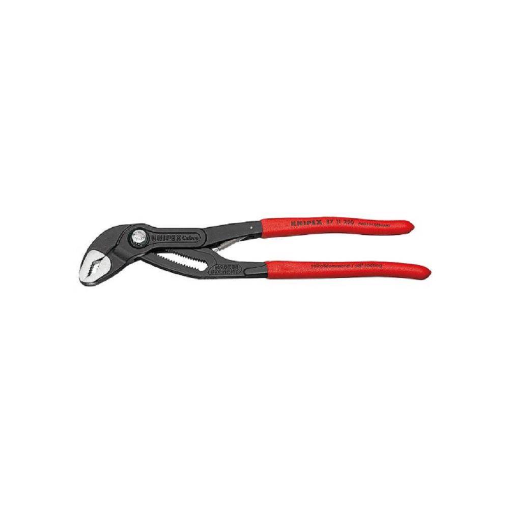 KNIPEX Cobra® matic Wasserpumpenzange - mit rutschhemmendem Kunststoff überzogen - Länge 250 mm
