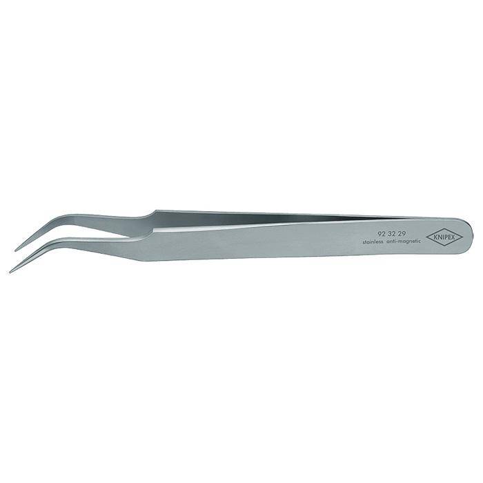Präzisions-Pinzette - 120 mm - sichelförmige Spitzen, Chrom-Nickel-Stahl