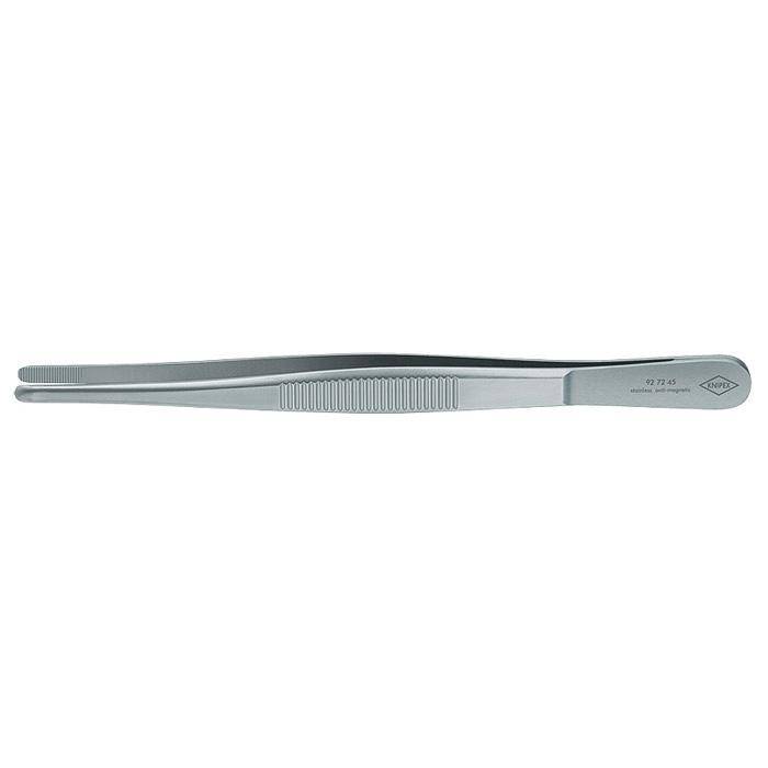 Präzisions-Pinzette - 145 mm - rostfrei, antimagnetisch, säurefest, runde Spitzen 3,5 mm breit