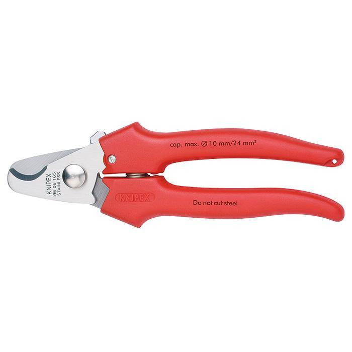 Kabelschere - 165 mm - mit Kunststoff umspritzt - mit Öffnungsfeder