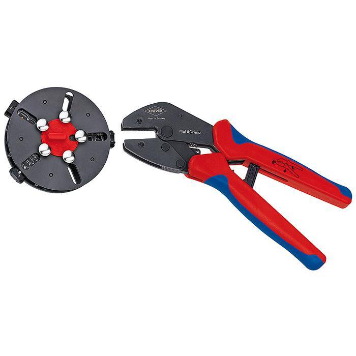 KNIPEX MultiCrimp® Crimpzange - 250 mm - mit Mehrkomponenten-Hüllen
