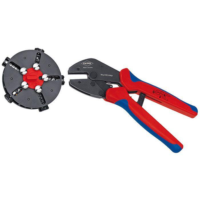 KNIPEX MultiCrimp® Crimpzange - 250 mm - mit Mehrkomponenten-Hüllen