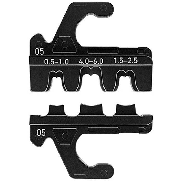 Crimpeinsätze für unisolierte, offene Steckverbinder 4,8 + 6,3 mm