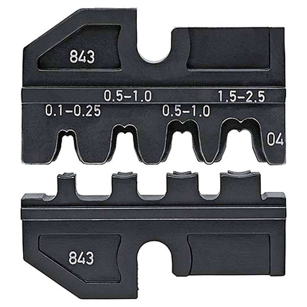 Crimpeinsatz - für unisolierte, offene Steckverbinder 2,8 + 4,8 mm