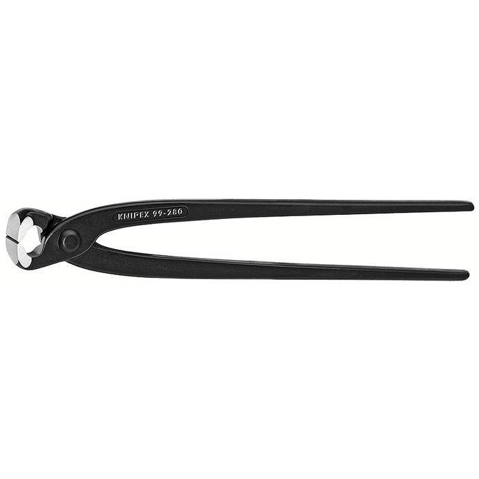Monierzangen - 220 mm - schwarz atramentiert - poliert - Schneidkapazität mittel 2,4 mm - Schneidkapazität weich 1,6 mm