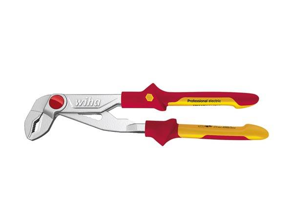 Wiha Wasserpumpenzange Professional electric mit Druckknopfeinstellung in Blister (38632) 250 mm