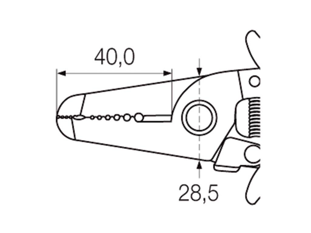 Wiha Abisolierzange Electronic Abisolierstationen 0,4-1,3 mm (35820) 180 mm