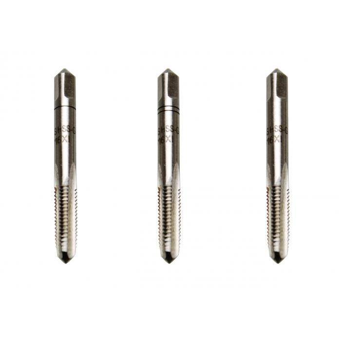 Gewindebohrersatz M6 x 1,0 mm - HSS-G Stahl - 3-tlg.