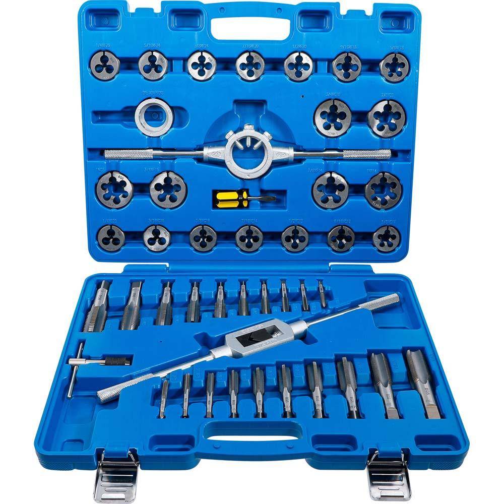 Gewindeschneid-Satz "BGS" - in Zoll - 45-tlg. Rohrgewinde NC/NF
