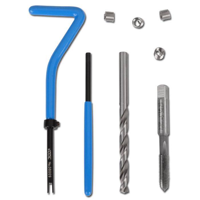 Gewinde-Reparatur- Satz - V-Coil - "VÖLKEL" - Gewindebohrer M10 x 1,5 mm - Spiralbohrer 10,4 mm