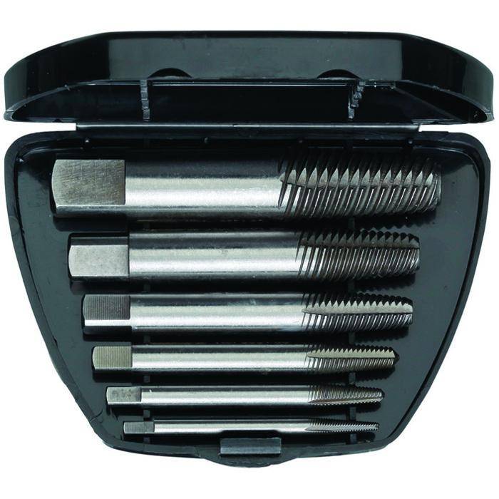 Schraubenausdreher-Satz 6-teilig - M3-M24 - Chrom-Vanadium-Stahl