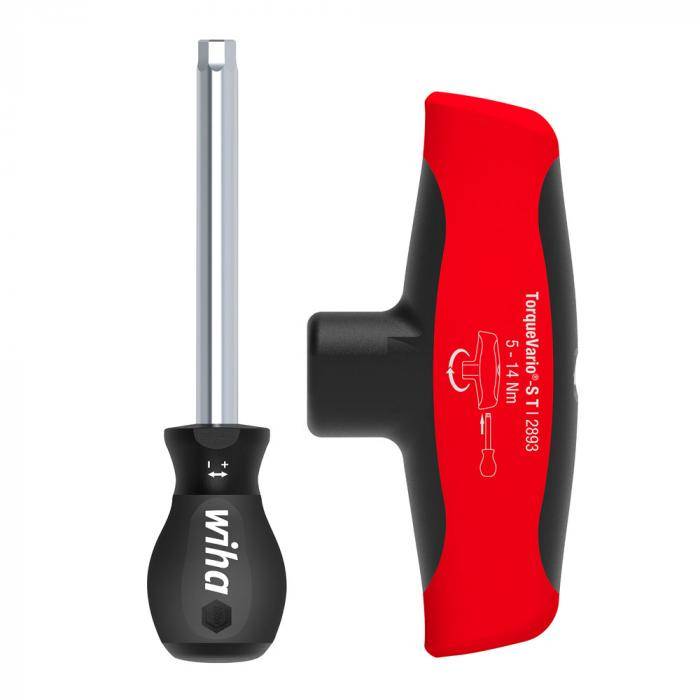 Drehmoment-Schraubendreher mit Quergriff TorqueVario®-S T - variabel einstellbare Drehmomentbegrenzung 5 bis 14 Nm - Außensechskant 6 mm