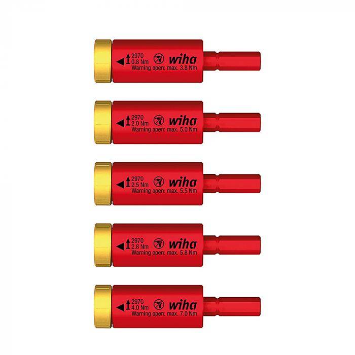 Drehmoment Set - easyTorque Adapter electric - Drehmoment 0,8 bis 4,0 Nm - für slimBits und slimVario® Halter - 5-teilig - in Blister