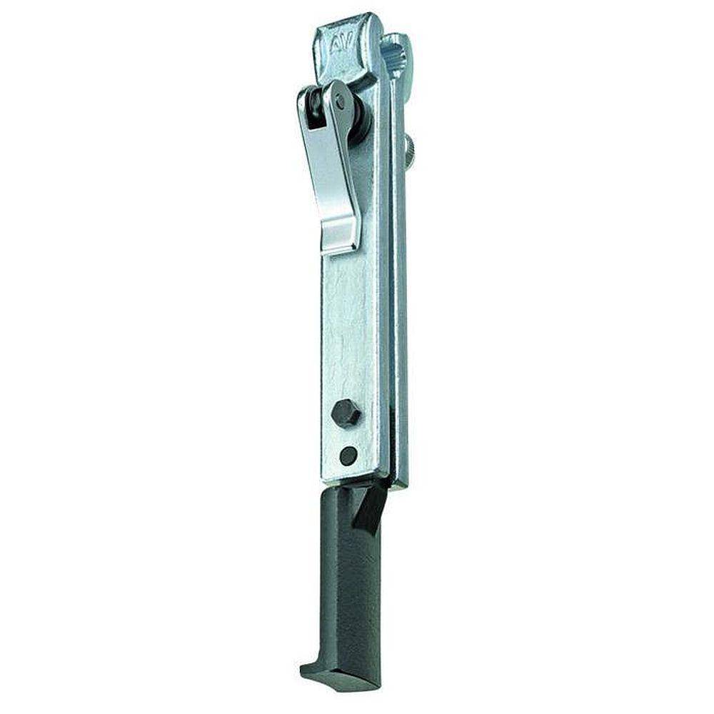 Abzughaken mit Schnellspann-Klemmstück - Spanntiefe 250 mm - Hakenfußbreite 27 mm - Hakenfußtiefe 7,5 mm - Hakenfußstärke an Spitze 2,0 mm - Hake