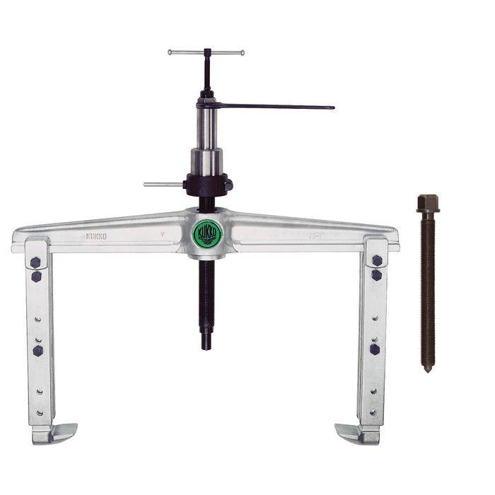 2-armiger Universal Abzieher mit verstellbarer Spanntiefe und langer Hydraulikspindel (inklusive mechanischer Spindel)