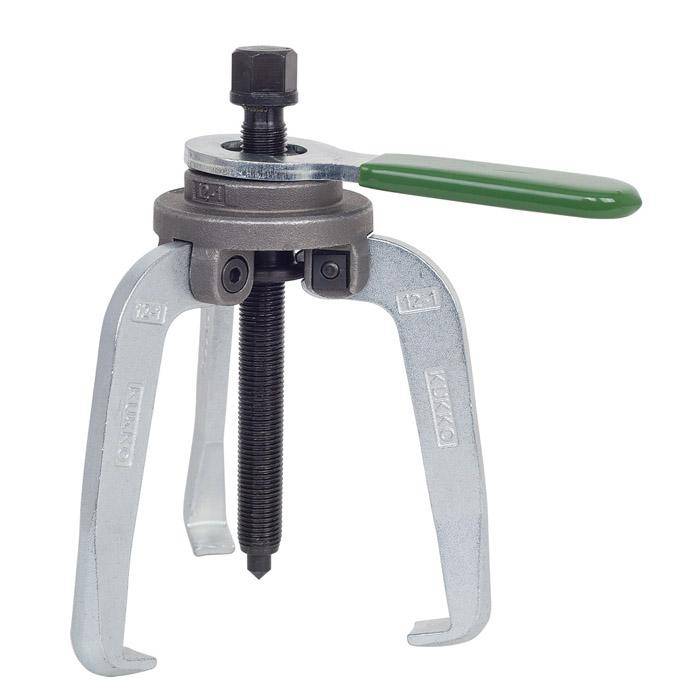 3-armiger Abzieher "Alligator" - mit voreinstellbaren Abzughaken - Spannweite außen 100 mm - Spanntiefe 100 mm