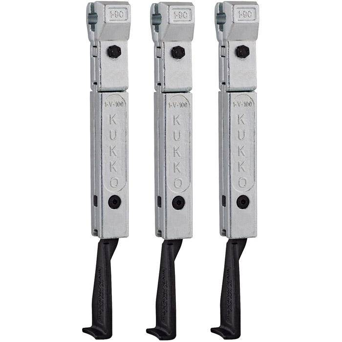 Abzughaken - Model 1-191-S - 1 Satz a 3 Stück - schmal - KUKKO