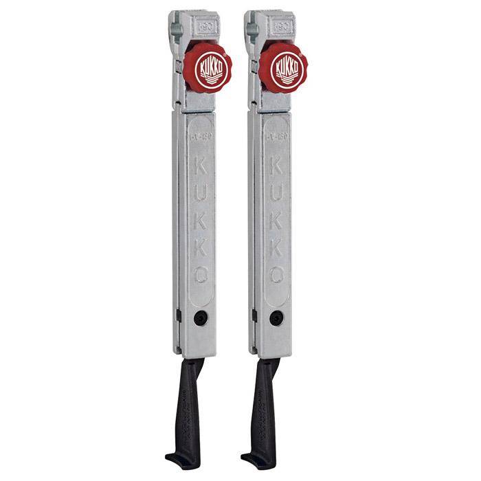 Abzughaken - Model 1-253-P - schmal, schnellverstellbar - 1 Paar - KUKKO