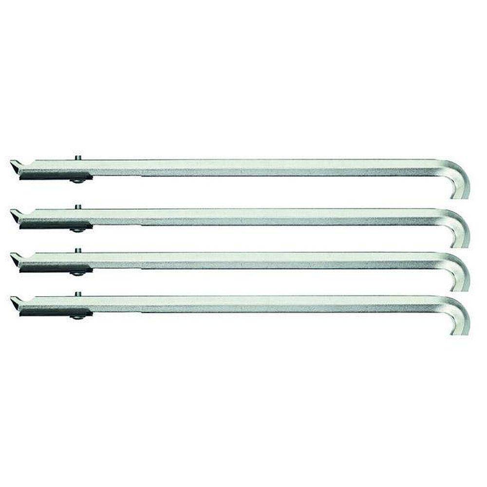 Abzughaken-Satz für Kugellagerabzieher - 4-teilig - 186 mm Länge - mit Abstandhaltern