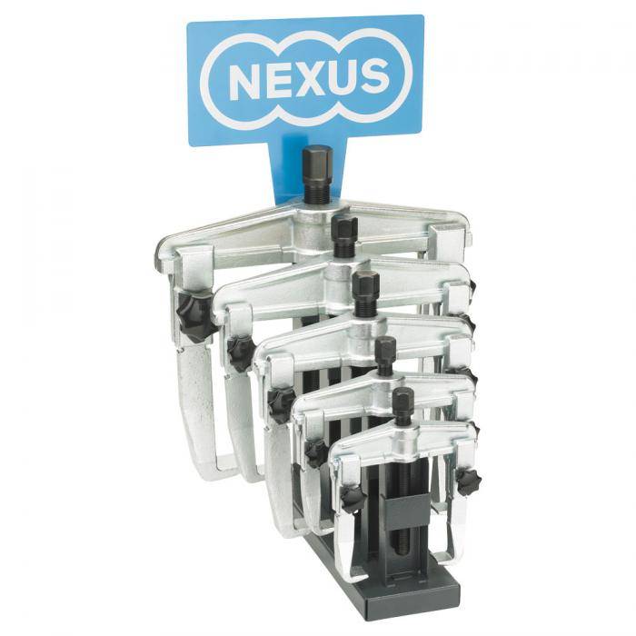 Verkaufsdisplays - mit Universal-Abziehern Easy-Fix - 2-armig